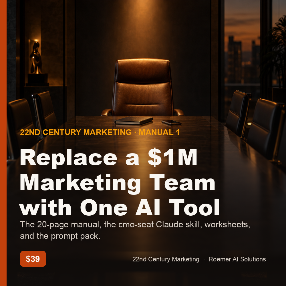 Replace a $1M Marketing Team with One AI Tool